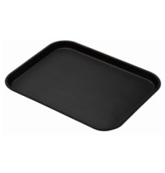 Plateau rond fibre de verre antidérapant Treadlite Cambro noir 45,7 cm