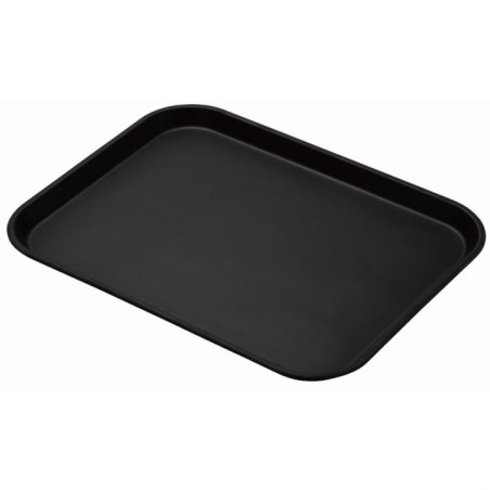 Plateau rond fibre de verre antidérapant Treadlite Cambro noir 45,7 cm