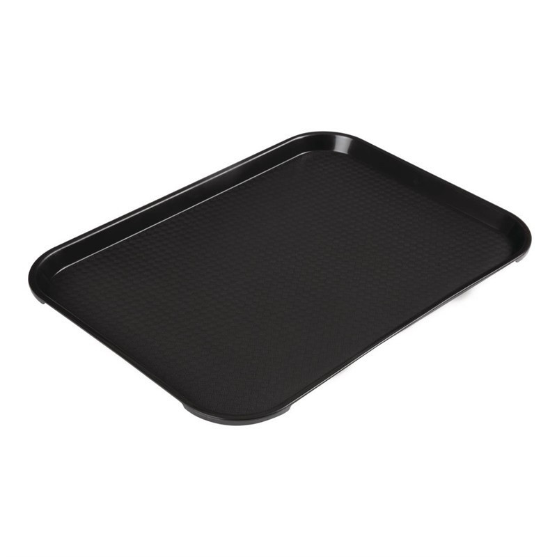 Plateau en polypropylène Fast Food Cambro noir 410 mm