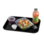 Plateau en polypropylène Fast Food Cambro noir 410 mm