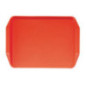 Plateau rectangulaire avec poignées en polypropylène Fast Food Cambro rouge 43 cm