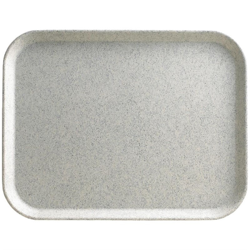 Plateau en polyester Versalite Cambro gris moucheté 457mm