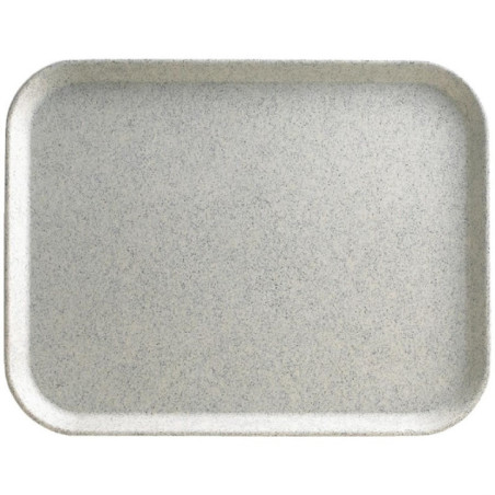 Plateau en polyester Versalite Cambro gris moucheté 457mm