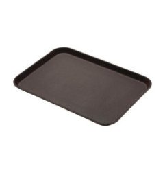 Plateau de service rectangulaire fibre de verre antidérapant Camtread Cambro bronze 450x650mm