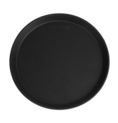 Plateau de service rond fibre de verre antidérapant Camtread Cambro noir 28 cm