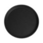 Plateau de service rond fibre de verre antidérapant Camtread Cambro noir 28 cm