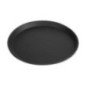 Plateau de service rond fibre de verre antidérapant Camtread Cambro noir 28 cm