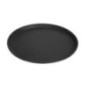 Plateau de service rond fibre de verre antidérapant Camtread Cambro noir 35,5 cm