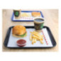 Plateau fast food en plastique Olympia Kristallon noir