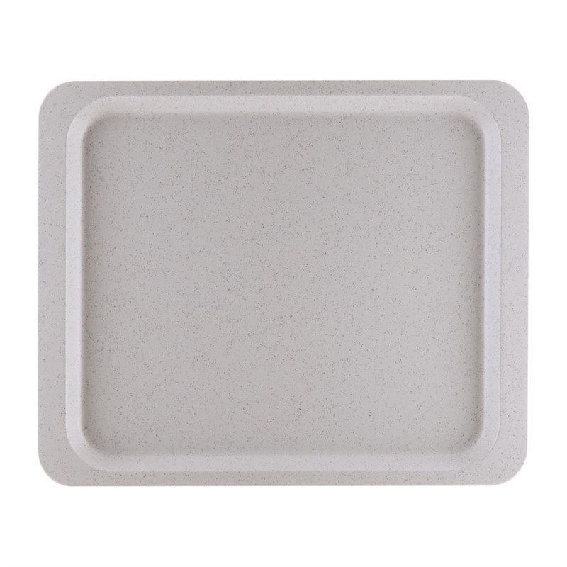 Plateau de service en polyester Roltex GN1/2  325x265mm gris moucheté