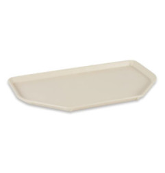 Plateau de service en polyester Roltex Trapèze 500x325mm beige