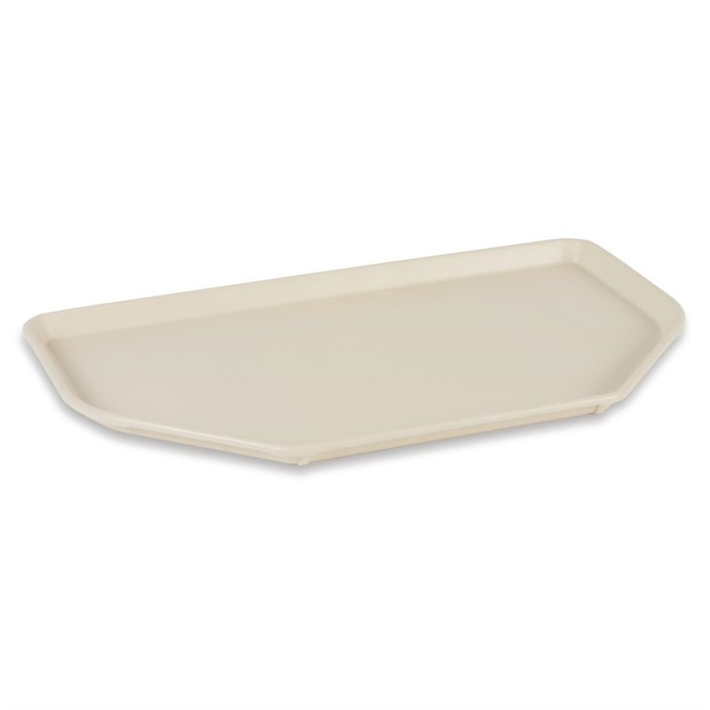 Plateau de service en polyester Roltex Trapèze 500x325mm beige