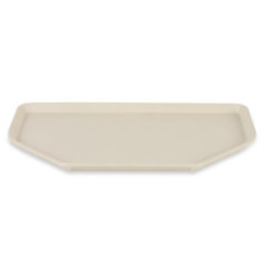 Plateau de service en polyester Roltex Trapèze 500x325mm beige