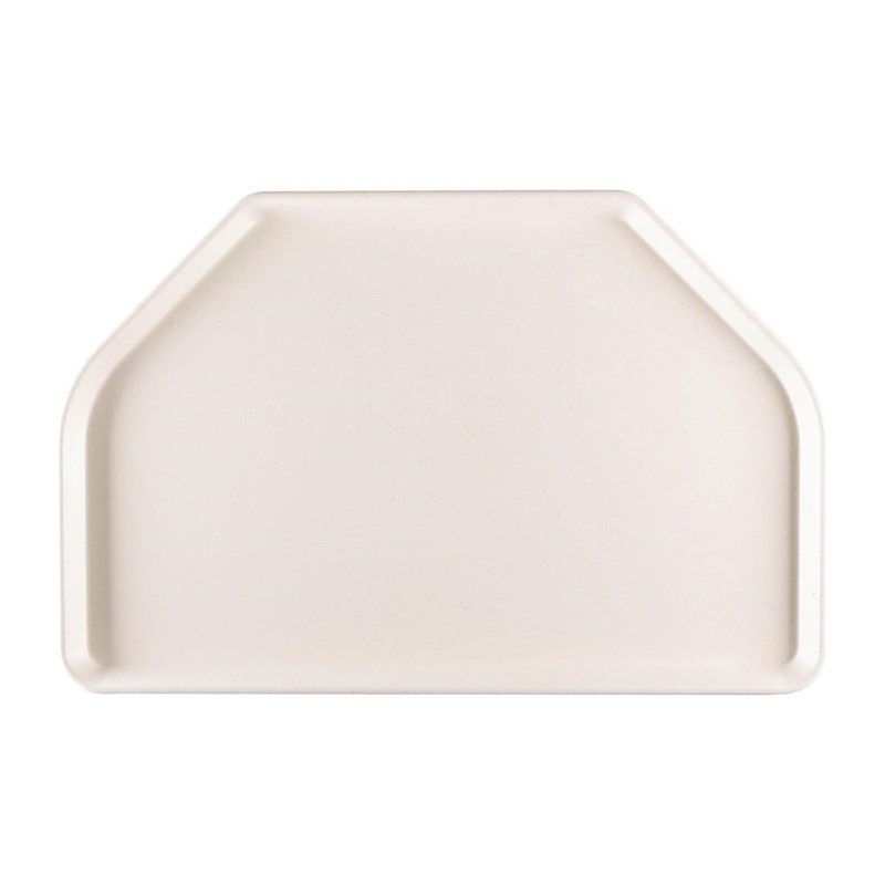 Plateau repas polyester gris moucheté 46 x 36 cm