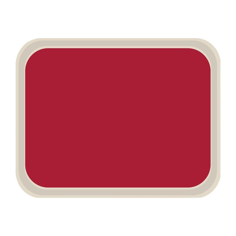 Plateau de service en polyester Roltex America 460 x 360mm rouge