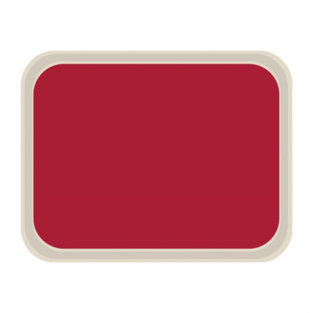 Plateau de service en polyester Roltex America 460 x 360mm rouge