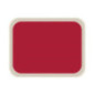 Plateau de service en polyester Roltex America 460 x 360mm rouge
