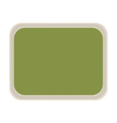 Plateau de service en polyester Roltex America 460 x 360mm vert
