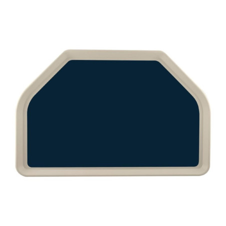 Plateau de service en polyester Roltex Trapèze GN 500x325mm bleu