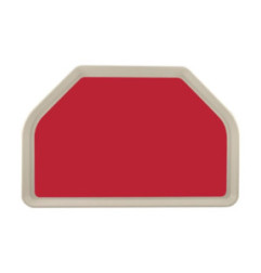 Plateau de service en polyester Roltex Trapèze GN 500x325mm rouge