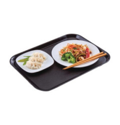 Plateau rectangulaire antidérapant en fibre de verre Cambro EpicTread noir 350mm