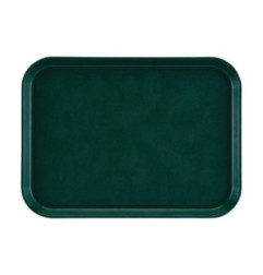 Plateau antidérapant rectangulaire en fibre de verre Cambro EpicTread vert 415 mm