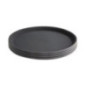 Plateau antidérapant en fibre de verre Olympia Kristallon rond noir 406mm