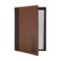 Protège-menus contemporain Securit A4 marron clair