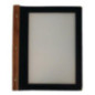 Protège-menus cadre en bois Securit A4 noirs (Lot de 20)