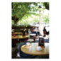 Ardoise de table Securit finition acajou 170 x 155mm Ardoise de table Securit finition acajou 170 x 155mm