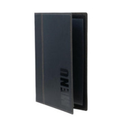 Porte-menus contemporains A4 noirs avec boîte de rangement (lot de 20)