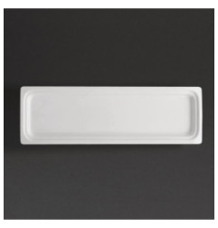 Plat blanc GN 2/4 Olympia Whiteware 30mm