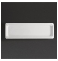 Plat blanc GN 2/4 Olympia Whiteware 30mm