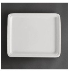 Plat blanc GN 1/2 Olympia Whiteware 30mm