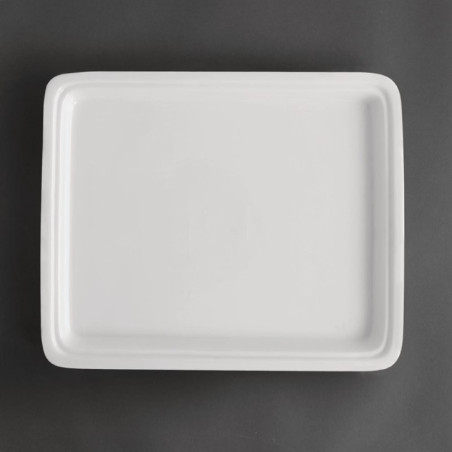 Plat blanc GN 1/2 Olympia Whiteware 30mm