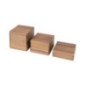 Réhausses en acacia Olympia 50/100/150(H)mm (lot de 3)