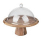 Présentoir à gâteau en acacia Olympia 305(Ø) x 127(H)mm