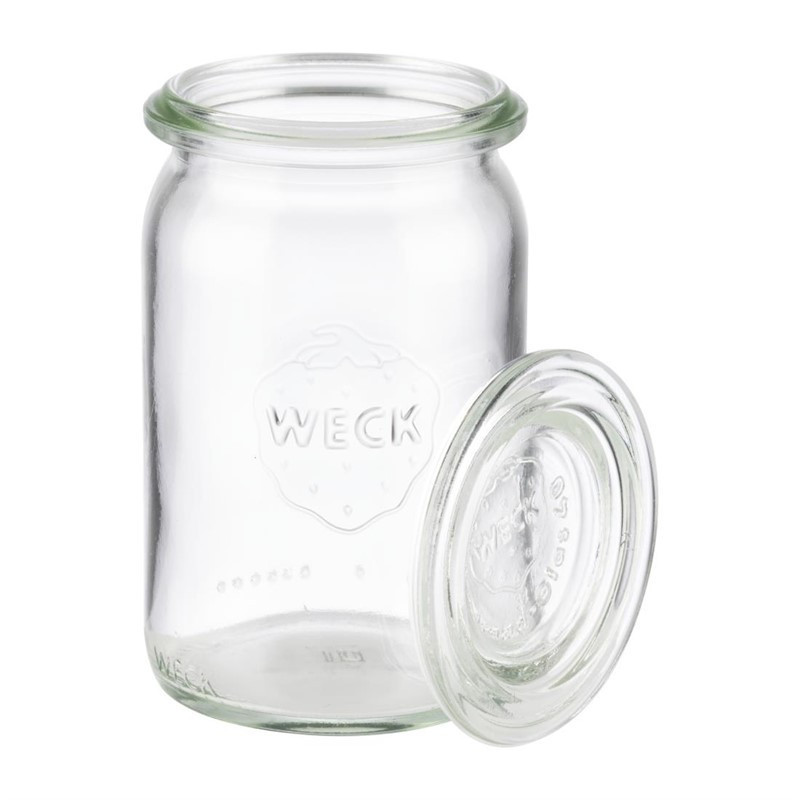 Bocaux en verre cylindriques avec couvercle Weck APS 145 ml (lot de 12)