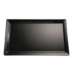 Plateau en mélamine APS Pure noir GN1/2