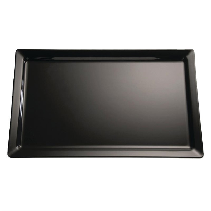 Plateau en mélamine APS Pure noir GN1/2