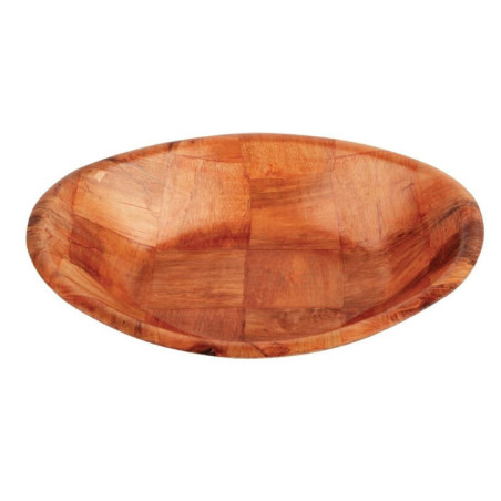 Corbeille ovale en bois grand modèle