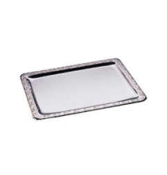Plateau de service rectangulaire inox APS 420 x 310mm
