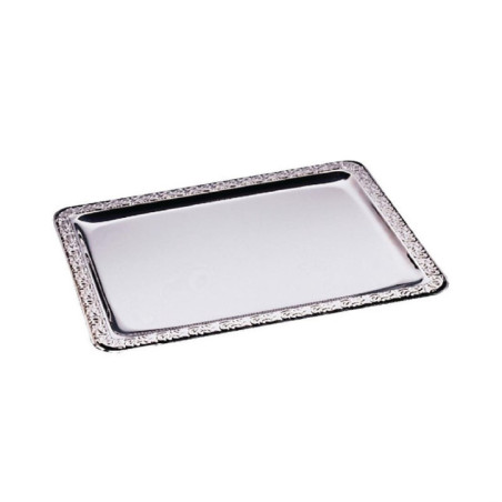 Plateau de service rectangulaire inox APS 420 x 310mm
