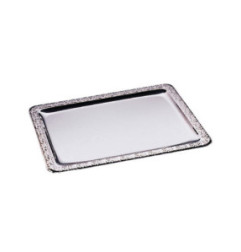 Plateau de service rectangulaire inox APS 500 x 360mm