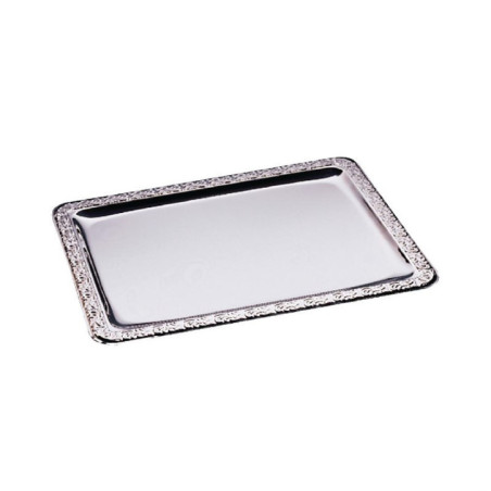 Plateau de service rectangulaire inox APS 500 x 360mm