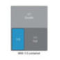 Plat en porcelaine GN 1/3 100mm Olympia