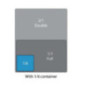 Plat en porcelaine GN 1/6 100mm Olympia