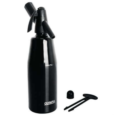 Siphon à eau de seltz noir Olympia 1L