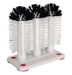 Brosse à verres triple Jantex