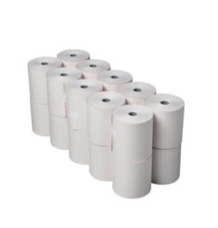 Rouleaux de caisse non thermiques 2 plis blanc et rose Fiesta 76 x 71mm (lot de 20)